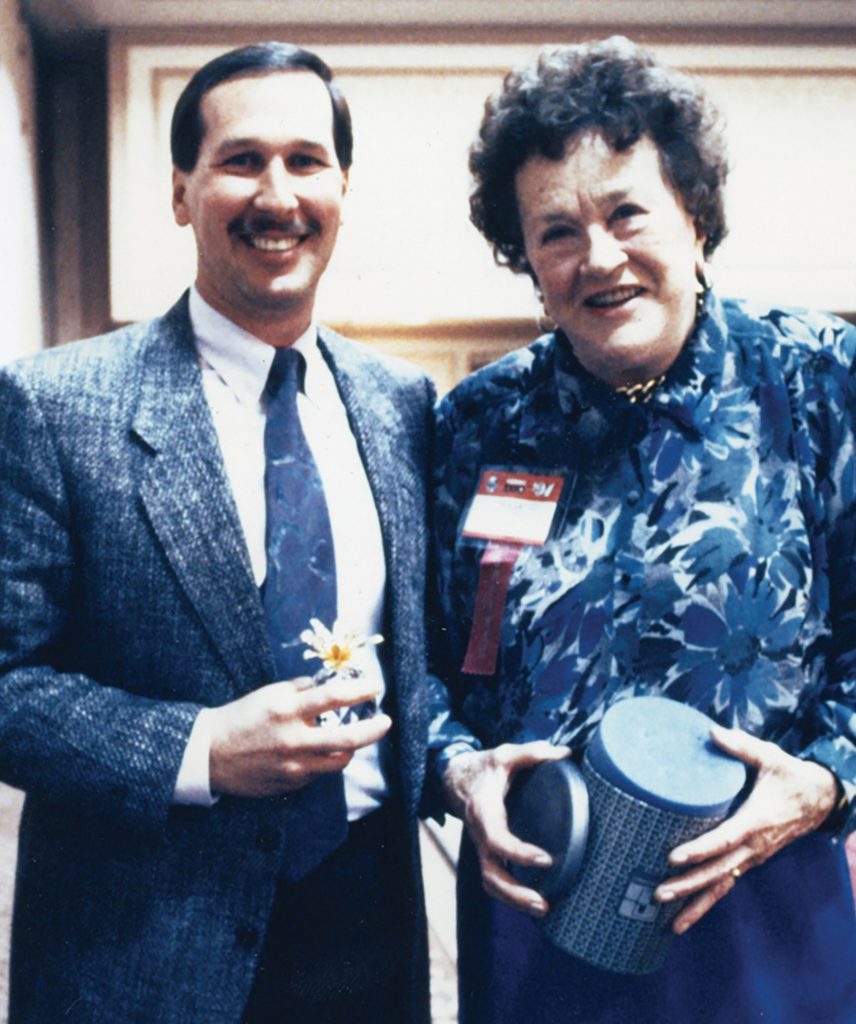 Larry DiPasquale and Julia Child
