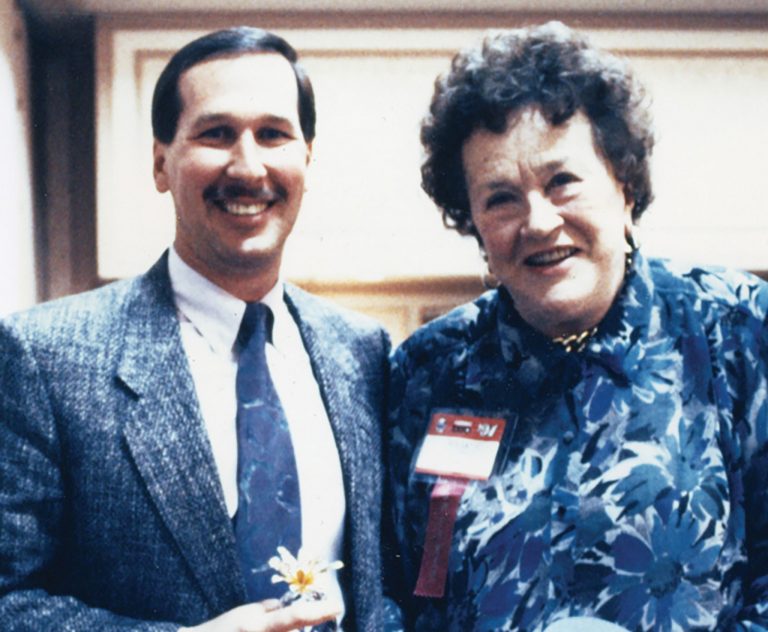 Larry DiPasquale and Julia Child