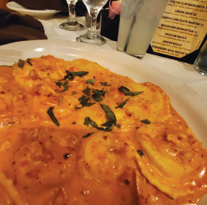 Pino's Italian Kitchen and Bar ravioli