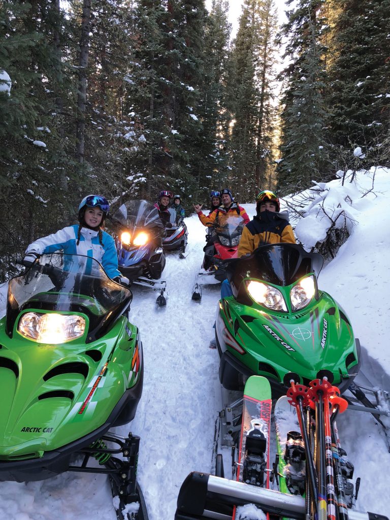 Bergeons snowmobiling