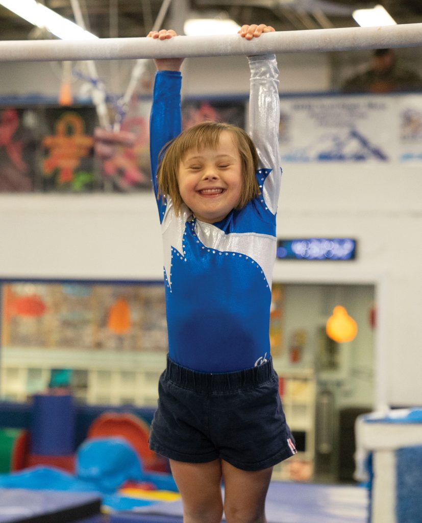 Special Olympics gymnast