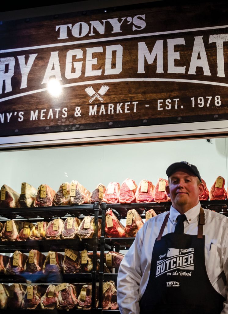 Tony's Meats and Market dry-aging room with creator Stefan Kosmicki