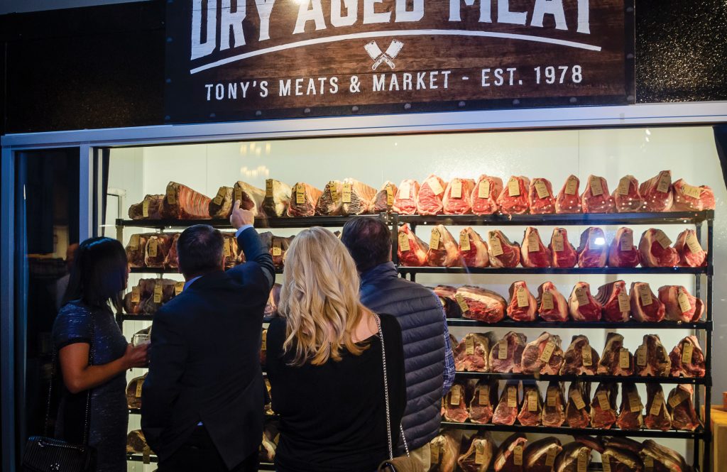 Tony's Meats and Market dry-aging room